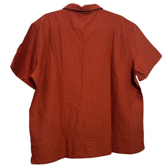 Frank and Oak men’s NWT’s textured Camp collared shirt. Size large - Picture 2 of 7
